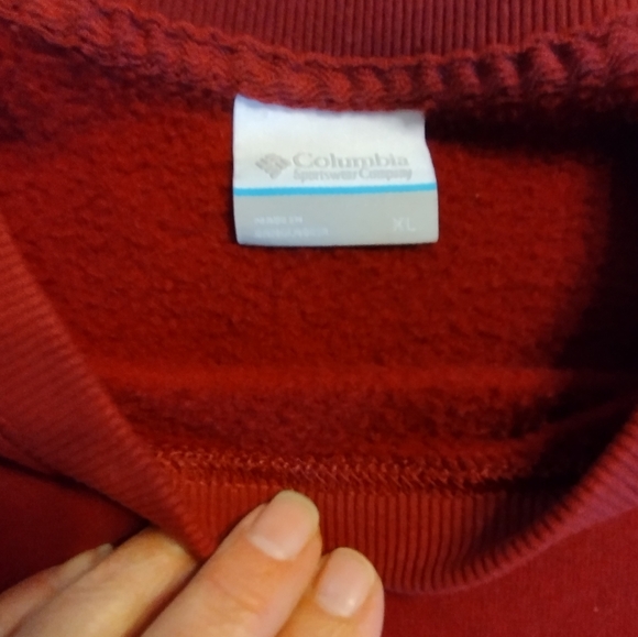 Like New! Sooooo SOFT Columbia Men's Maroon Pullover Sweatshirt XL - Picture 5 of 6